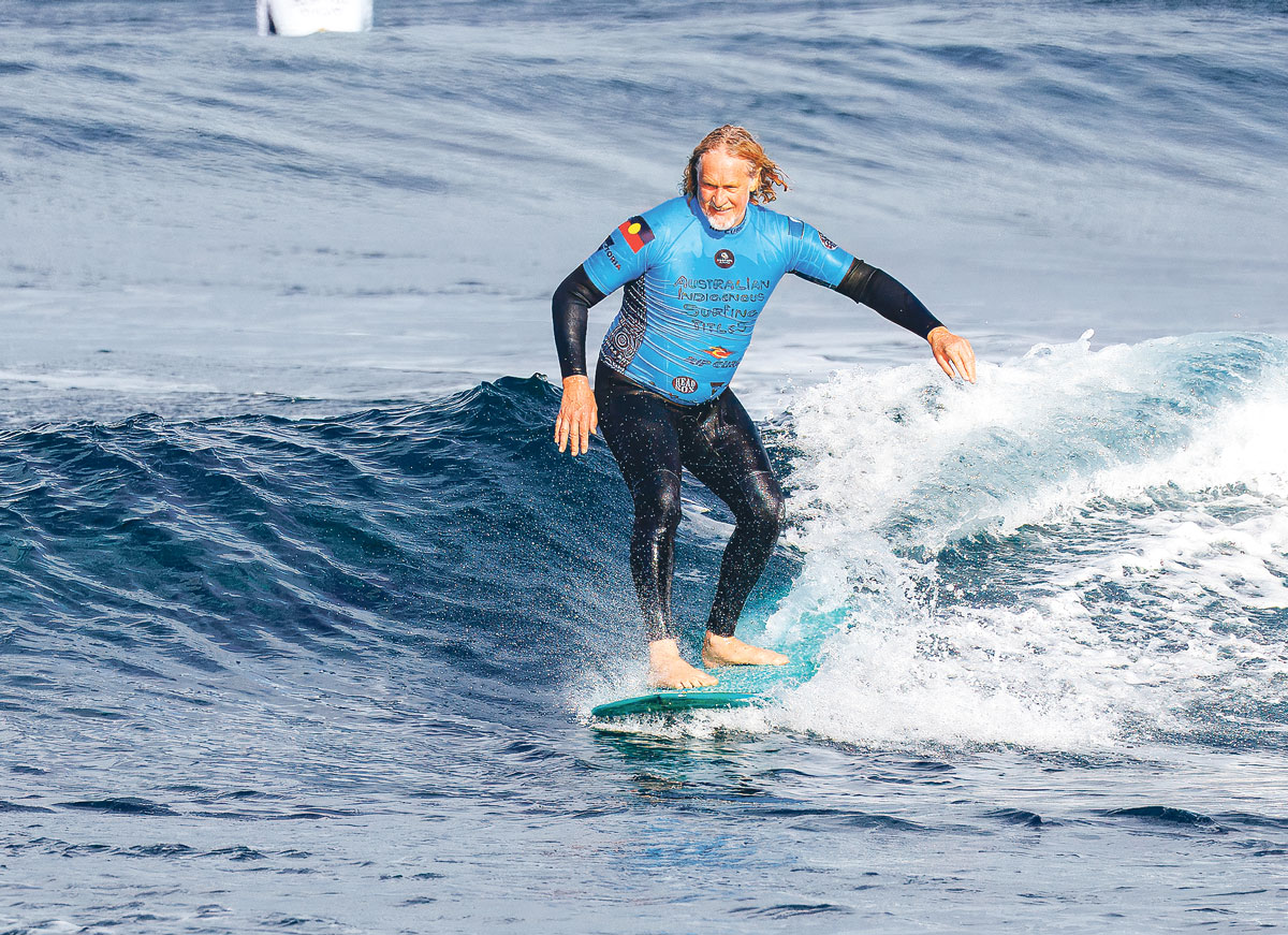 Robbie Page on the longboard.