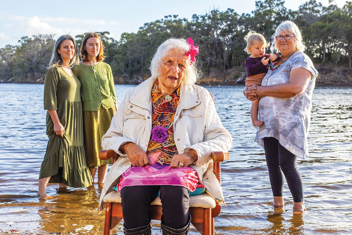 Doreen Hancox and family. Picture Nic Duncan.