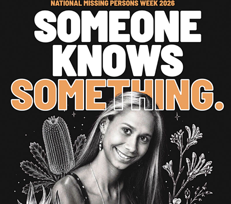Monique Clubb missing person Poster, 2026.