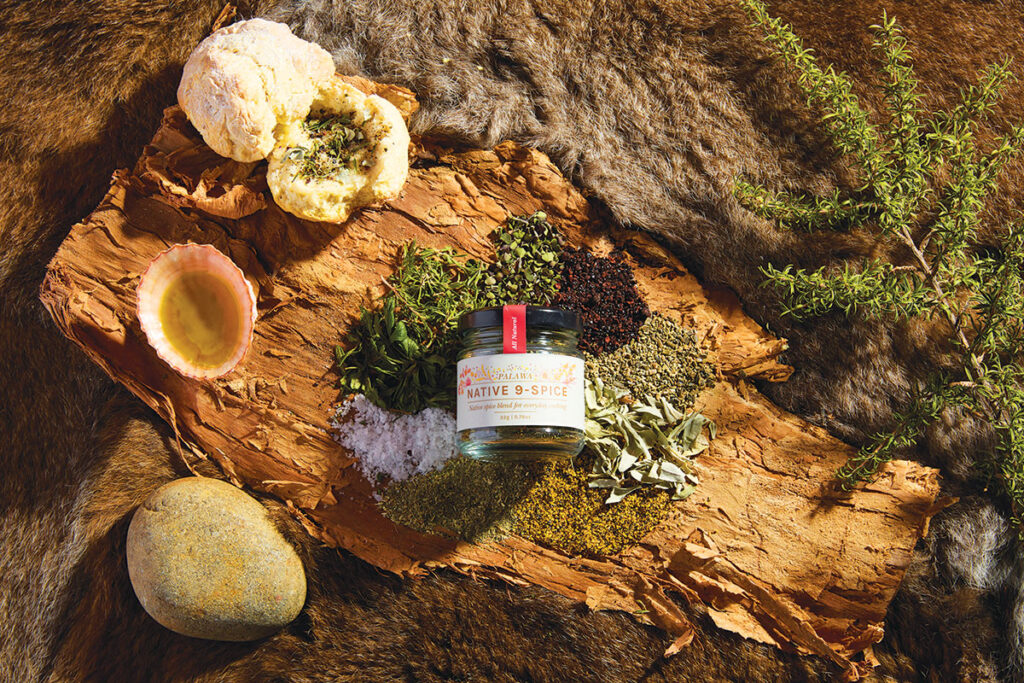 The mix of nine native herbs and spices represents nine original nations of Lutruwita/Tasmania. Picture: Yasmin Mund.