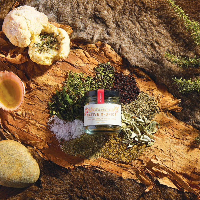 The mix of nine native herbs and spices represents nine original nations of Lutruwita/Tasmania. Picture: Yasmin Mund.