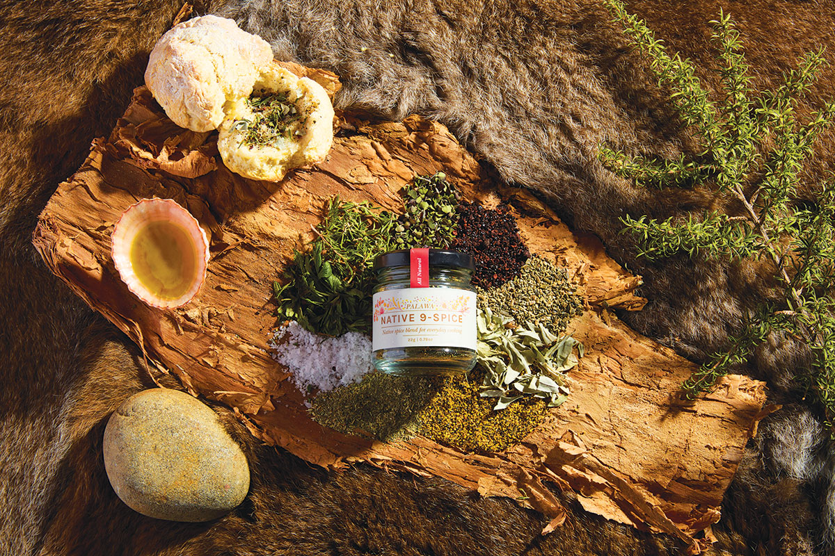 The mix of nine native herbs and spices represents nine original nations of Lutruwita/Tasmania. Picture: Yasmin Mund.