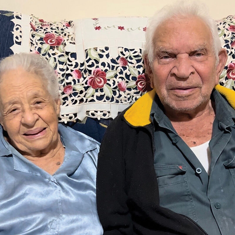 Esther and Harry Grogan, who are celebrating their 70th wedding anniversary