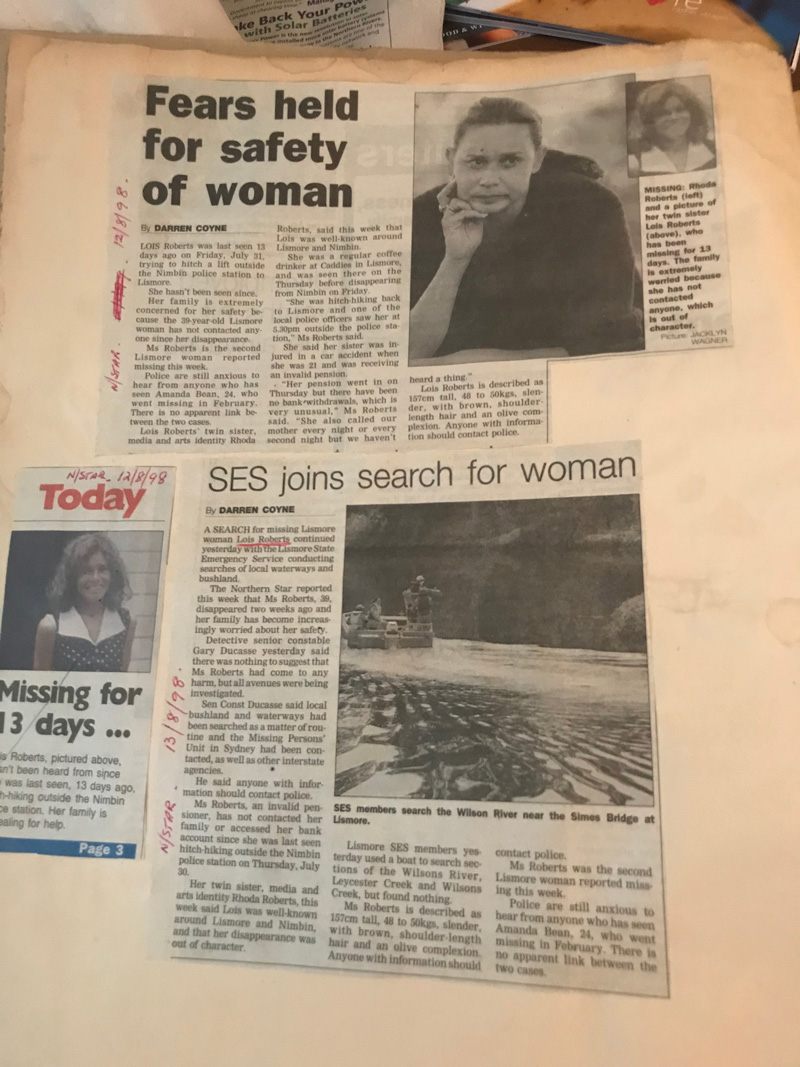 Newspaper Clippings - the search.